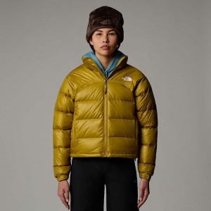 The North Face 2000 Retro Nuptse Jackor Dam Olivgröna | NF0A27Z6S