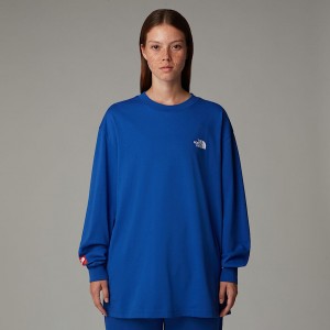 The North Face AXYS Long-Sleeve T-shirt Herr Blå | NF0A14R9I