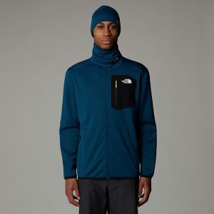 The North Face Crest Full-Zip Fleecejackor Herr Marinblå | NF0A34V9O