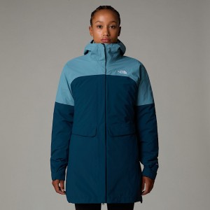 The North Face DryVent™ Mono Triclimate 3-in-1 Parka Dam Blå | NF0A66S8S