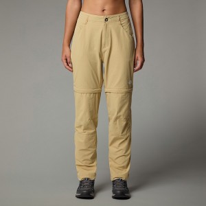 The North Face Exploration Convertible Straight Byxor Dam Khaki | NF0A63X1N