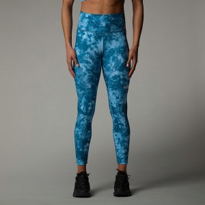 The North Face Flex High Rise 7/8 Printed Leggings Dam Blå | NF0A20V7T