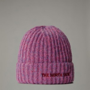 The North Face Fohair Cabin Mössa Herr Lila | NF0A68G3C
