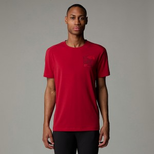The North Face Lightning Graphic T-shirt Herr Röda | NF0A98X3F