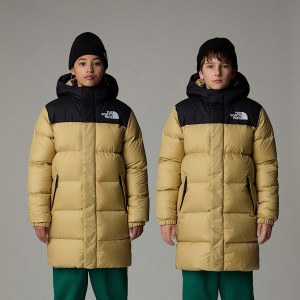 The North Face Nuptse Long Parka Barn Khaki | NF0A28U3U