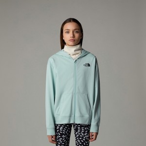 The North Face Oversized Light Full-Zip Hoodie Jackor Barn Turkos | NF0A50T1P