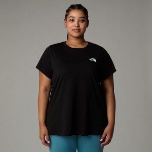 The North Face Plus Size Simple Dome T-shirt Dam Svarta | NF0A51V5Q