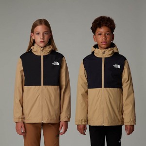 The North Face Rain Zip-In Jackor Barn Khaki | NF0A43V9Z