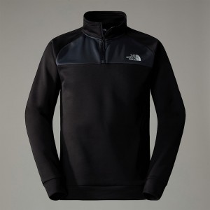 The North Face Reaxion 1/4 Zip Fleece Pullover Herr Svarta | NF0A77M0R