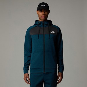 The North Face Reaxion Fleece Full-Zip Hoodie Herr Grå | NF0A57J2V