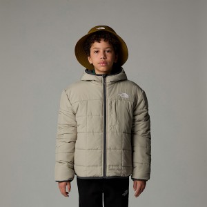 The North Face Reversible Shasta Full-Zip Hooded Jackor Barn Grå | NF0A71J0Y