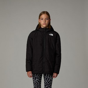 The North Face Reversible Shasta Hooded Parka Barn Svarta | NF0A52B3L