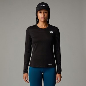 The North Face Shadow Long-Sleeve T-shirt Dam Svarta | NF0A67G7R