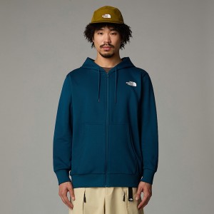 The North Face Simple Dome Full-Zip Hoodie Herr Marinblå | NF0A76Y4R