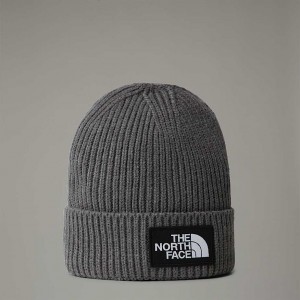 The North Face TNF Box Logo Cuff Mössa Barn Grå | NF0A21O1T