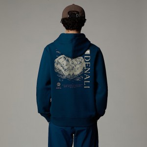The North Face Topographic Hoodie Herr Marinblå | NF0A62W6H