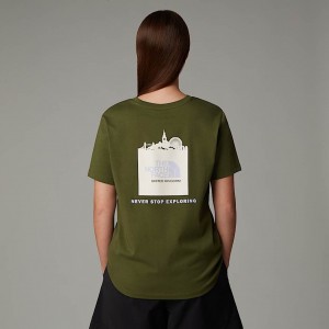 The North Face UK Redbox T-shirt Dam Gröna | NF0A40S5I