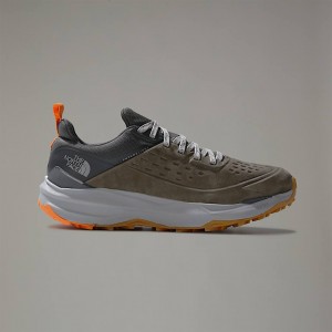 The North Face VECTIV™ Exploris II Leather Vandringsskor Herr Olivgröna | NF0A72U6F