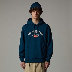 The North Face Varsity Graphic Hoodie Herr Marinblå | NF0A85P8H