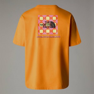 The North Face X Yinka Ilori Box Graphic T-shirt Herr Aprikos | NF0A28Z2X