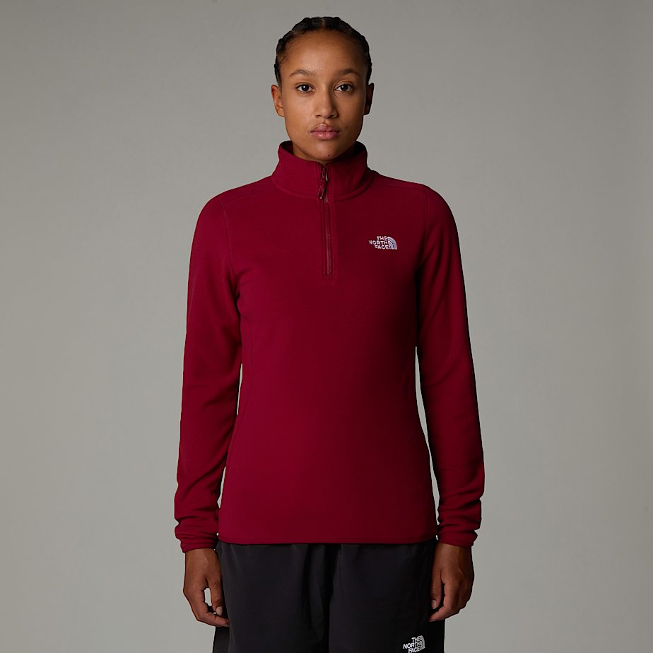 The North Face 100 Glacier 1/4 Zip Fleece Pullover Dam Röda | NF0A46Y6S