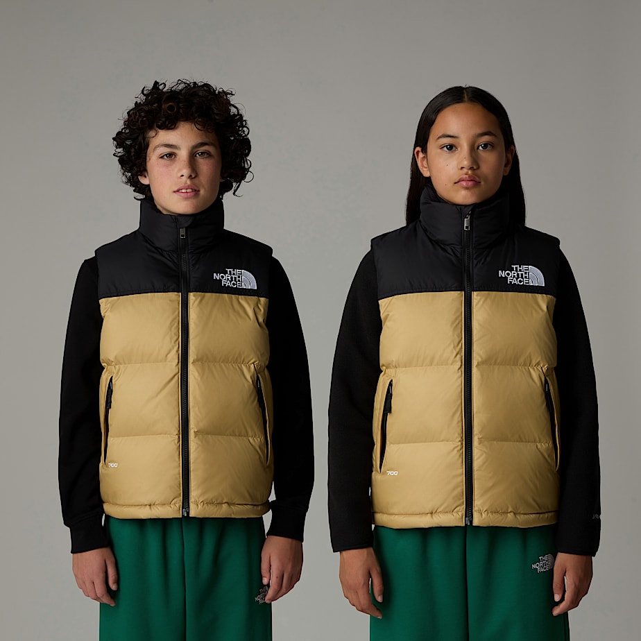 The North Face 1996 Retro Nuptse Väst Barn Khaki | NF0A07Q6P