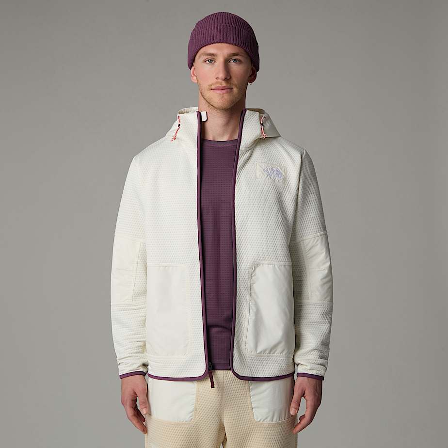 The North Face A68-a DotKnit Thermal Hooded Jackor Herr Vita | NF0A39A0Z