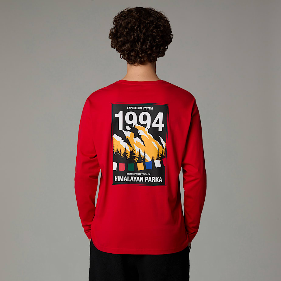 The North Face Anniversary Long-Sleeve T-shirt Herr Röda | NF0A82F1V