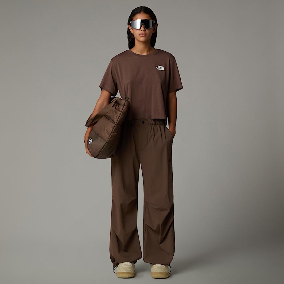 The North Face Cropped Simple Dome T-shirt Dam Bruna | NF0A68W6H