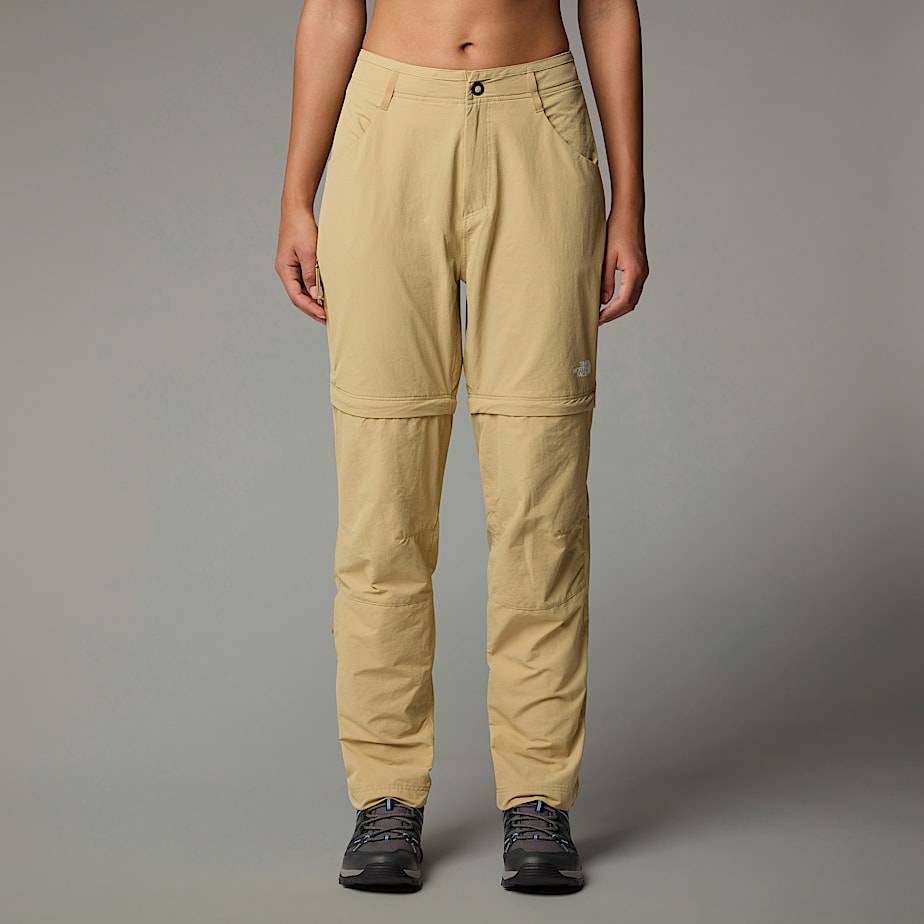 The North Face Exploration Convertible Straight Byxor Dam Khaki | NF0A63X1N