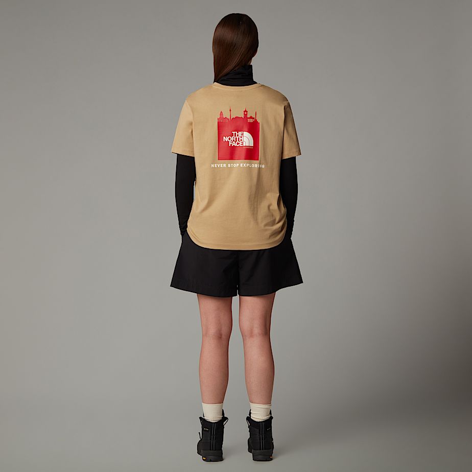 The North Face Germany Redbox T-shirt Dam Khaki | NF0A36I9L