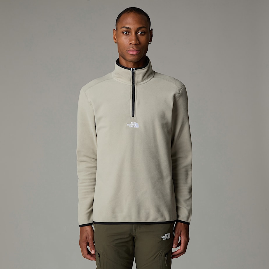 The North Face Glacier 1/4 Zip Fleece Pullover Herr Grå | NF0A37X6N