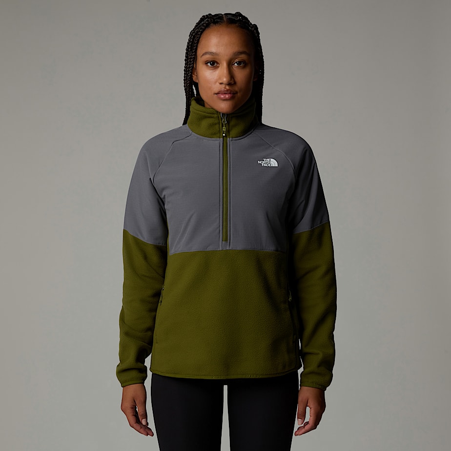The North Face Glacier Heavyweight 1/2 Zip Fleece Pullover Dam Olivgröna | NF0A04K8R