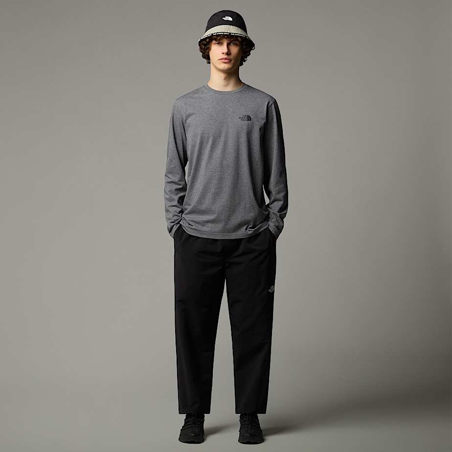 The North Face Long-Sleeve Simple Dome T-shirt Herr Grå | NF0A31D0B