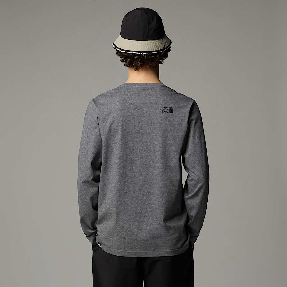 The North Face Long-Sleeve Simple Dome T-shirt Herr Grå | NF0A31D0B