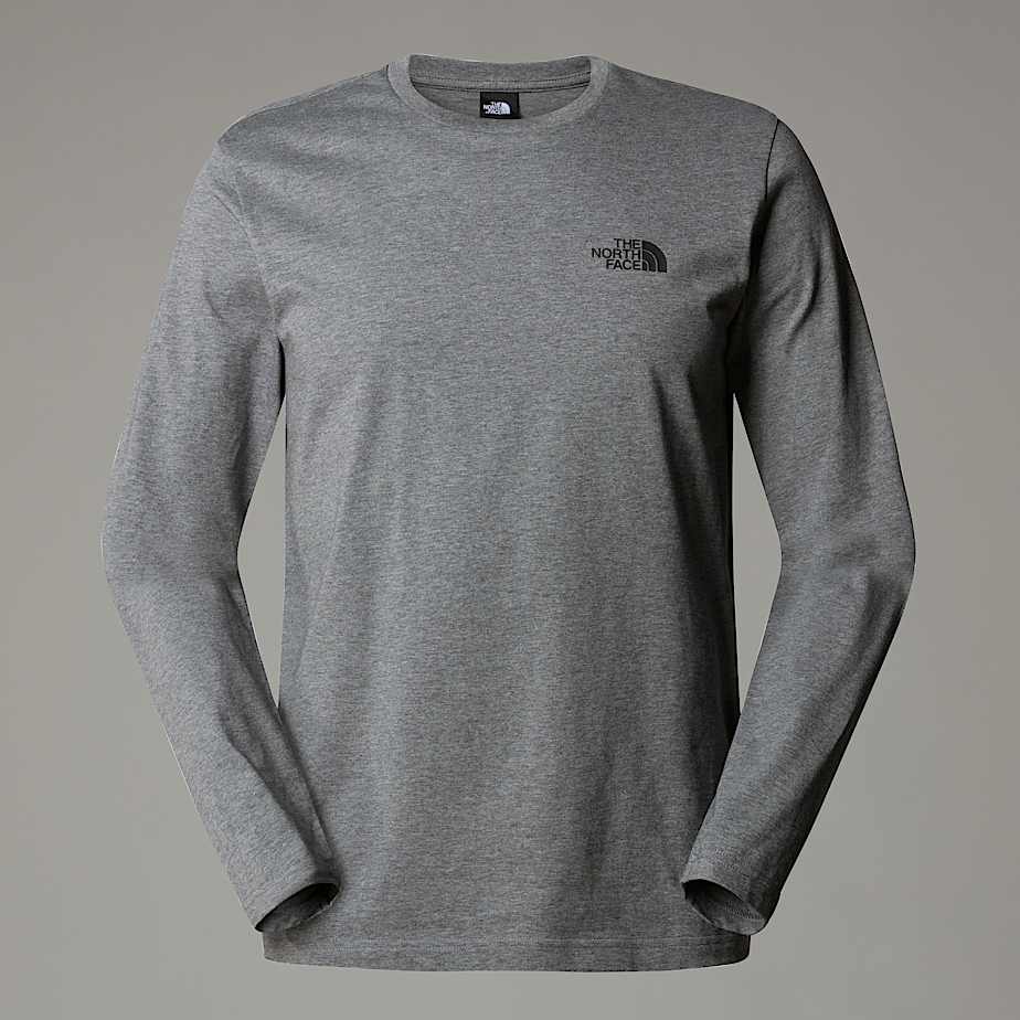 The North Face Long-Sleeve Simple Dome T-shirt Herr Grå | NF0A31D0B