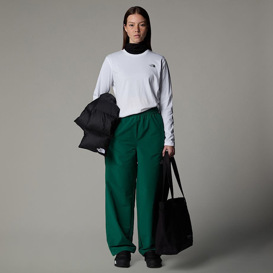 The North Face Long-Sleeve Simple Dome T-shirt Dam Vita | NF0A76X4A