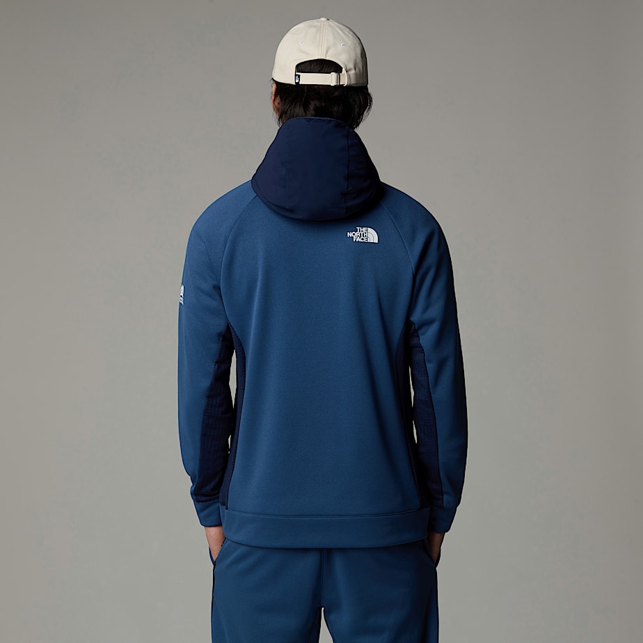 The North Face Mountain Athletics 1/4 Zip Hooded Fleece Pullover Herr Blå | NF0A33X0V