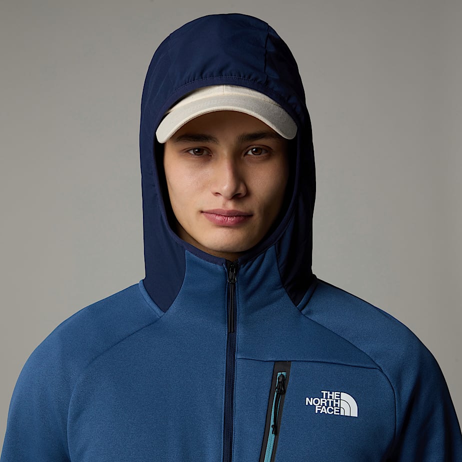 The North Face Mountain Athletics 1/4 Zip Hooded Fleece Pullover Herr Blå | NF0A33X0V