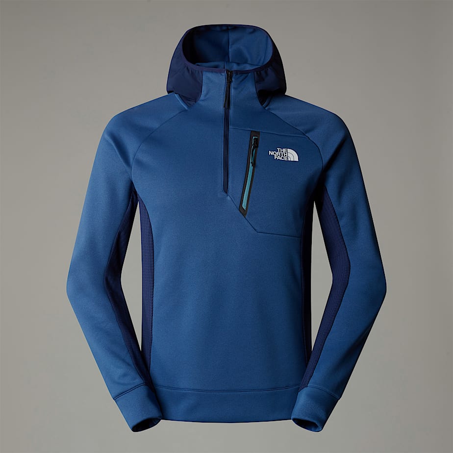 The North Face Mountain Athletics 1/4 Zip Hooded Fleece Pullover Herr Blå | NF0A33X0V