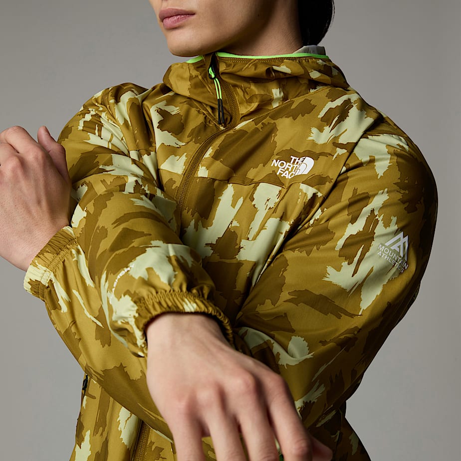 The North Face Mountain Athletics Printed Hooded Vindjacka Herr Bruna | NF0A26F5G