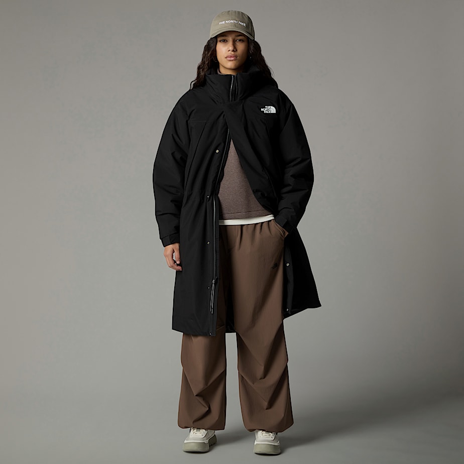 The North Face Padded Long Length Parka Dam Svarta | NF0A78O9F