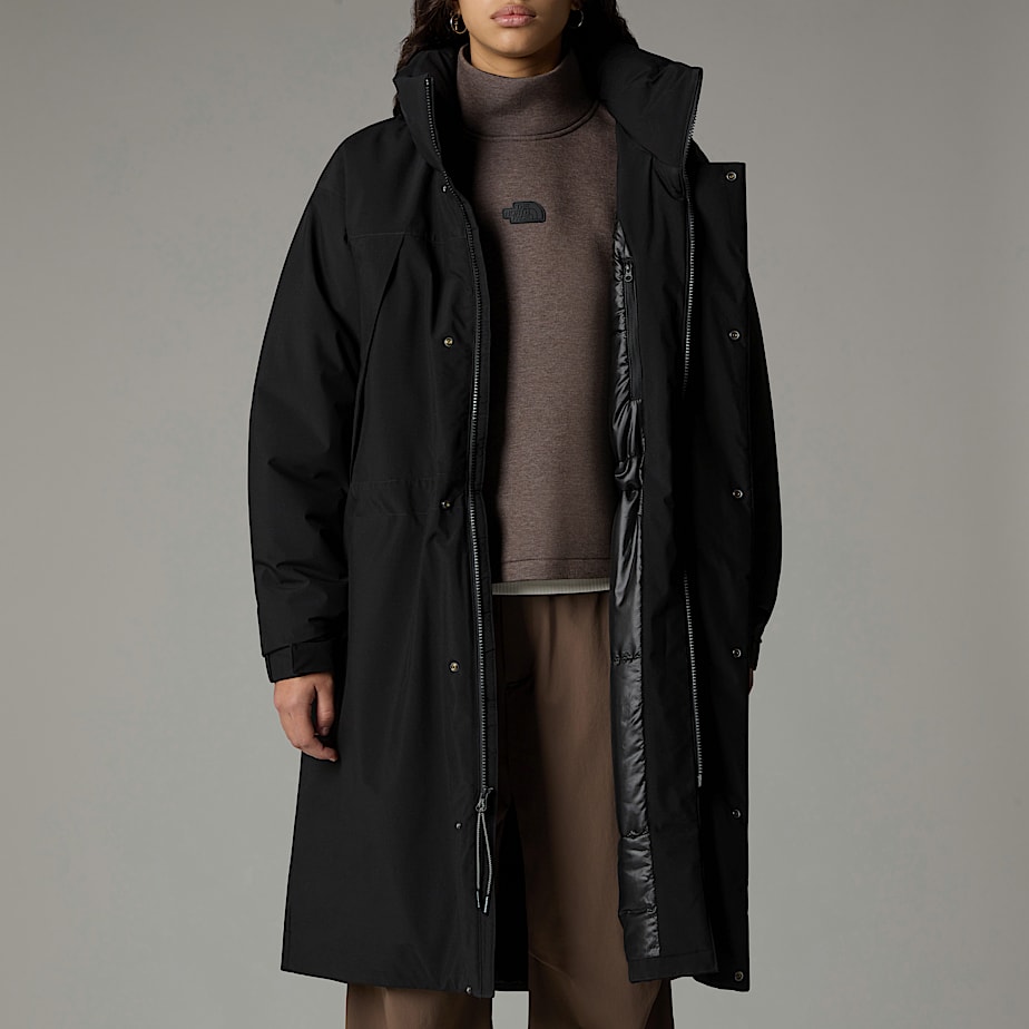 The North Face Padded Long Length Parka Dam Svarta | NF0A78O9F
