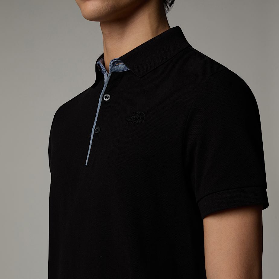 The North Face Premium Piquet Piketröja Herr Svarta | NF0A97G7A