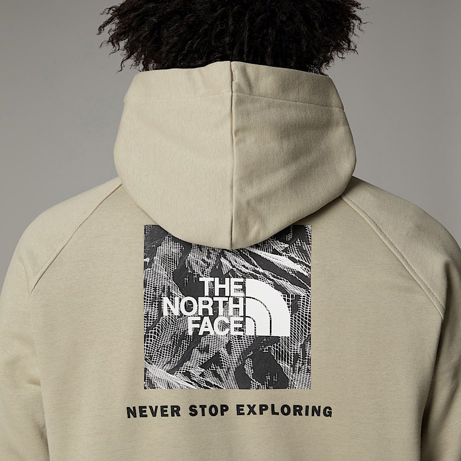 The North Face Raglan Redbox Graphic Hoodie Herr Beige | NF0A07P8P