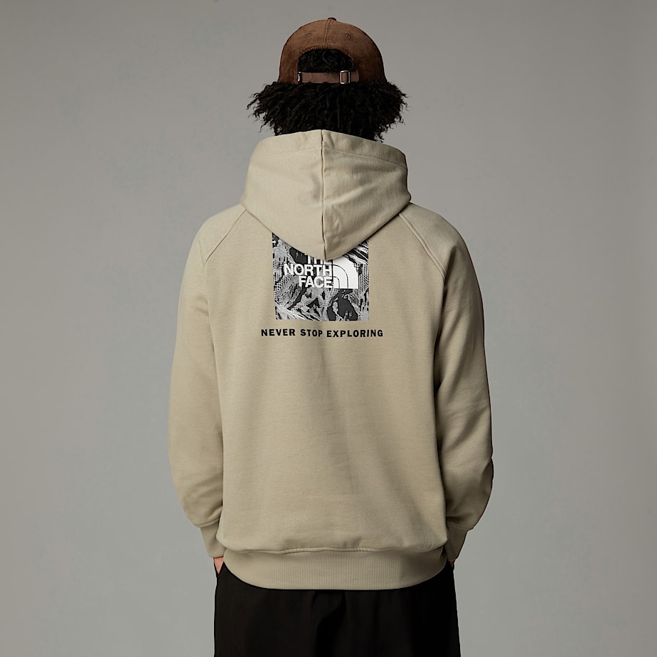 The North Face Raglan Redbox Graphic Hoodie Herr Beige | NF0A07P8P