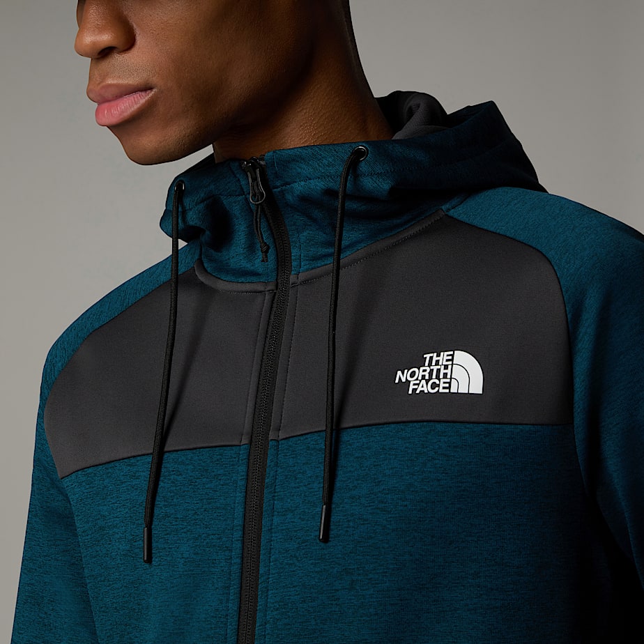 The North Face Reaxion Fleece Full-Zip Hoodie Herr Grå | NF0A57J2V