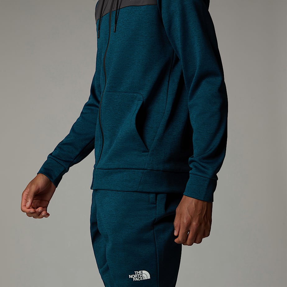 The North Face Reaxion Fleece Full-Zip Hoodie Herr Grå | NF0A57J2V