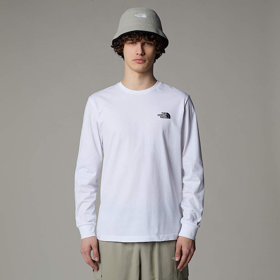 The North Face Redbox Long-Sleeve T-shirt Herr Vita | NF0A96R7N