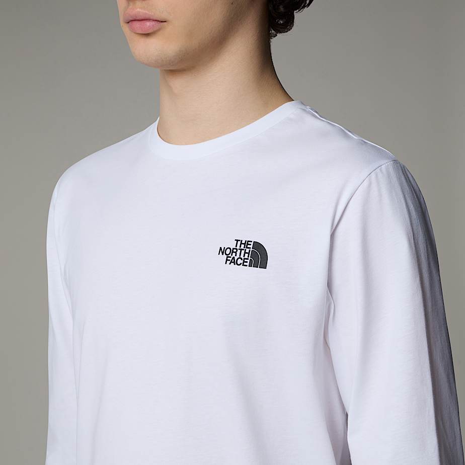 The North Face Redbox Long-Sleeve T-shirt Herr Vita | NF0A96R7N